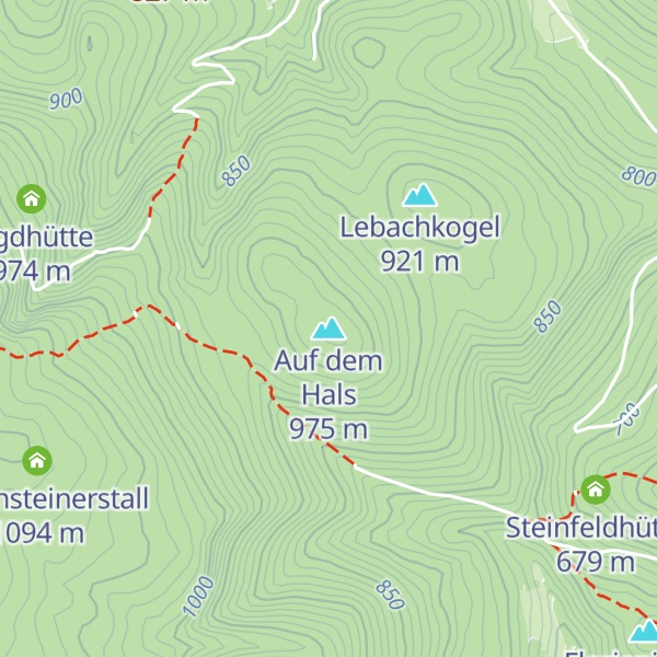 Map of Auf dem Hals
