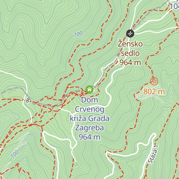 Map of Dom Crvenog križa Grada Zagreba