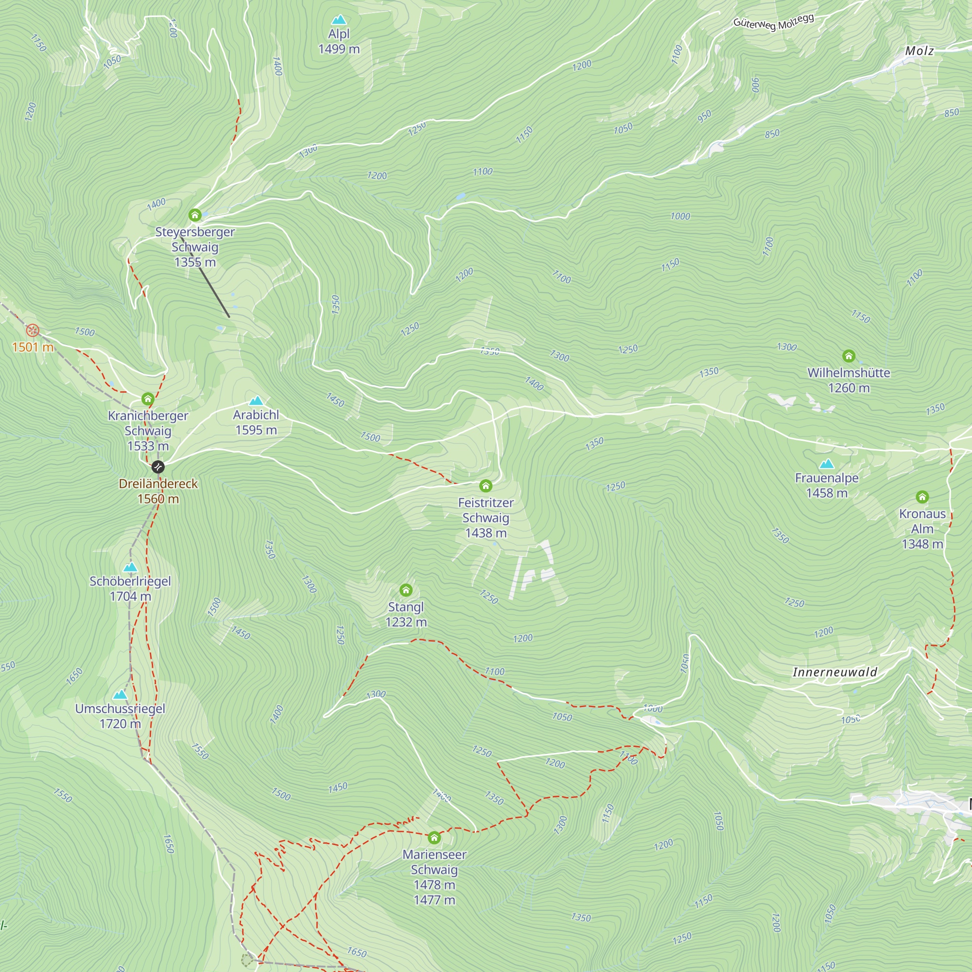 Feistritzer Schwaig map