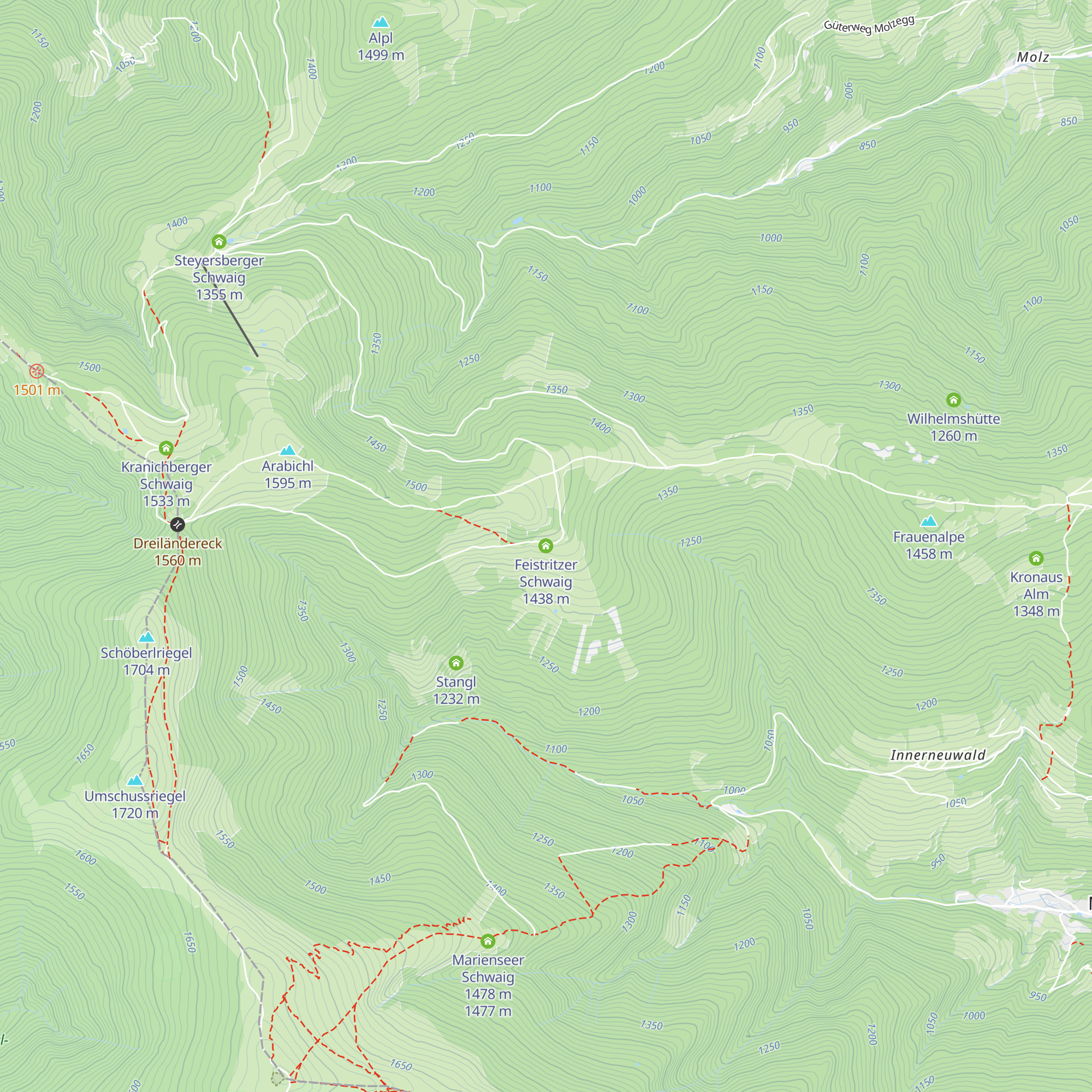 Feistritzer Schwaig map