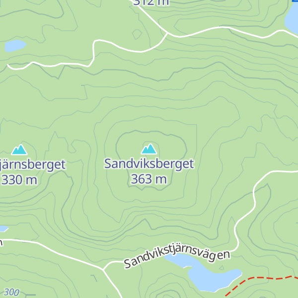 Map of Sandviksberget