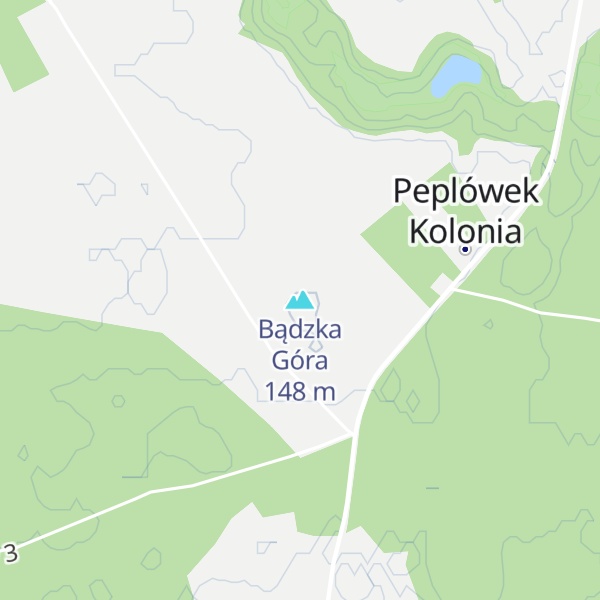 Map of Bądzka Góra