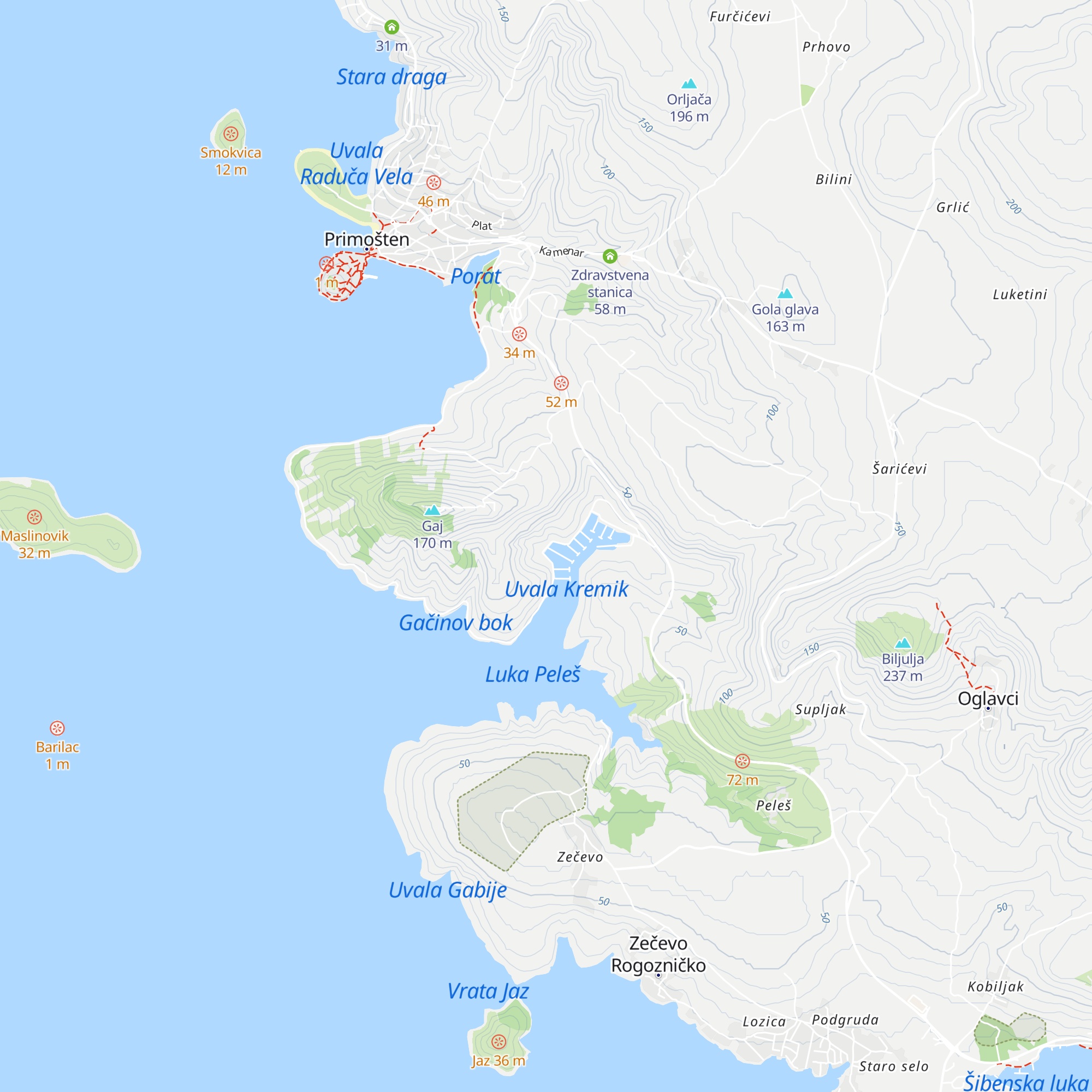 Sunsail map