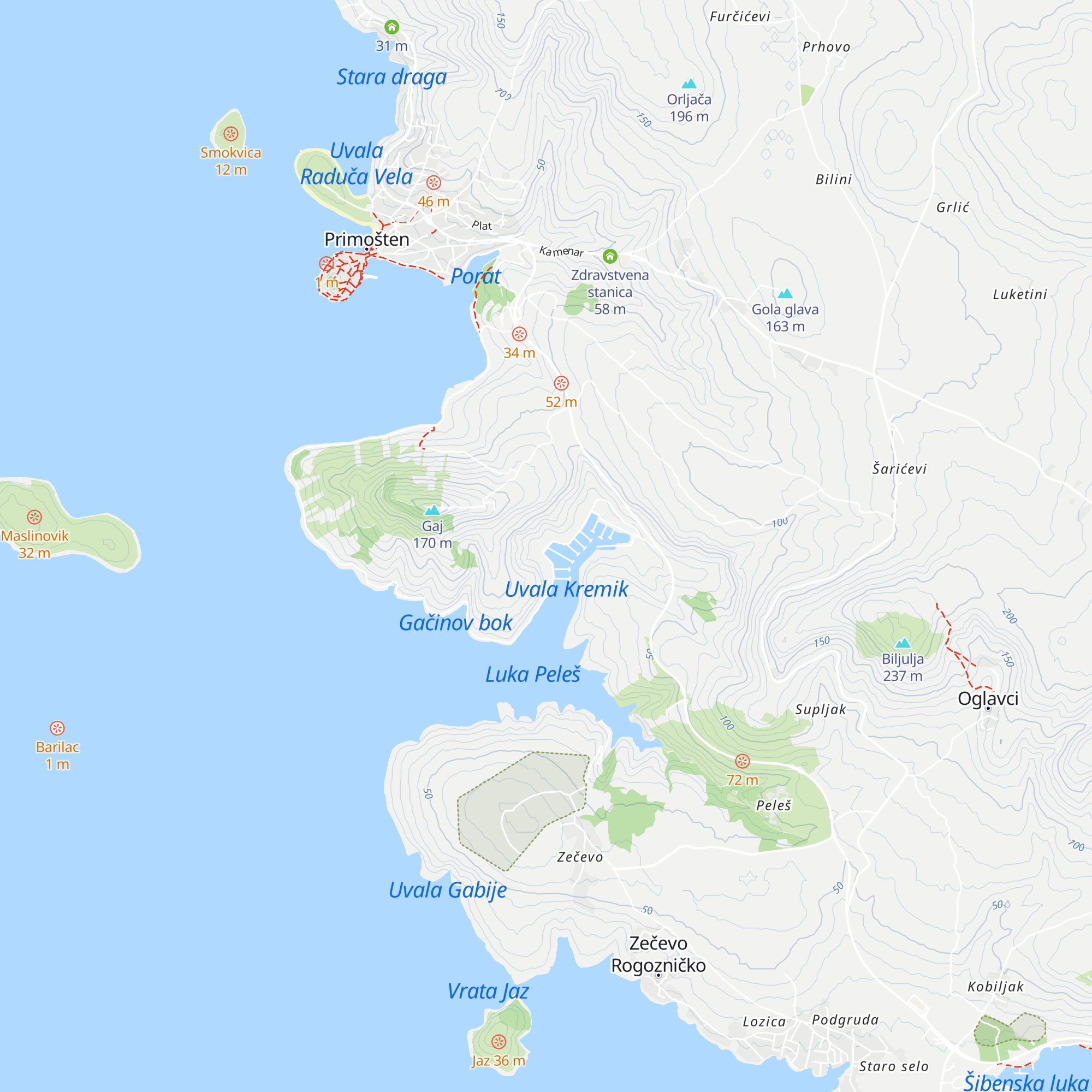 Sunsail map
