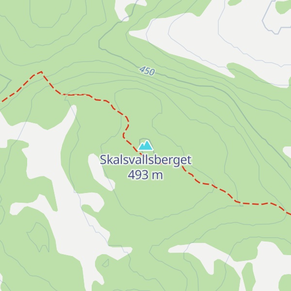 Map of Skalsvallsberget