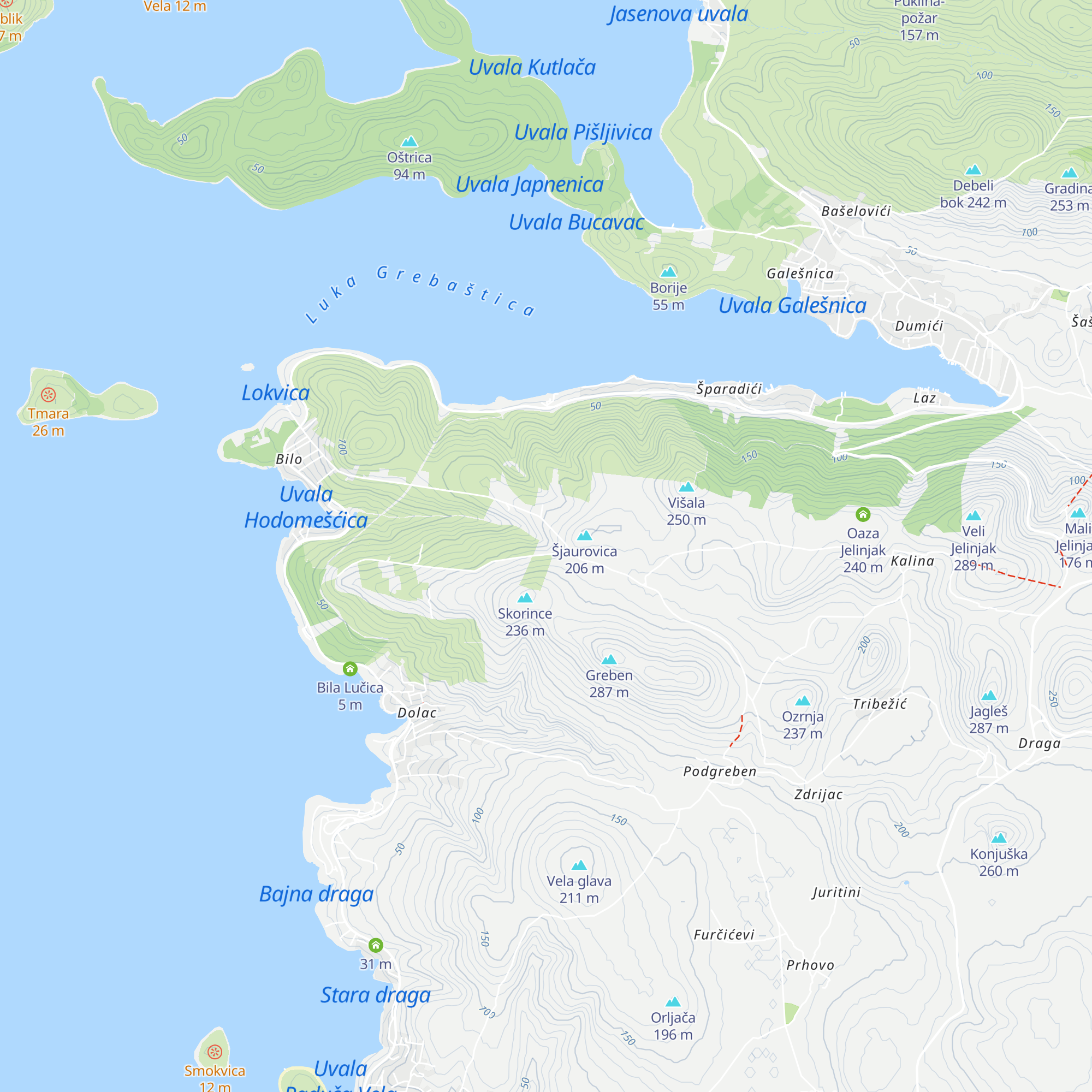 buňa map