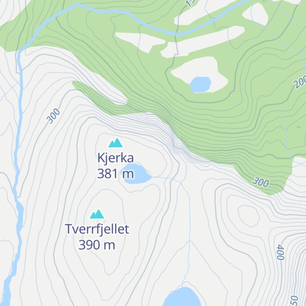 Map of Frammertindfjellet