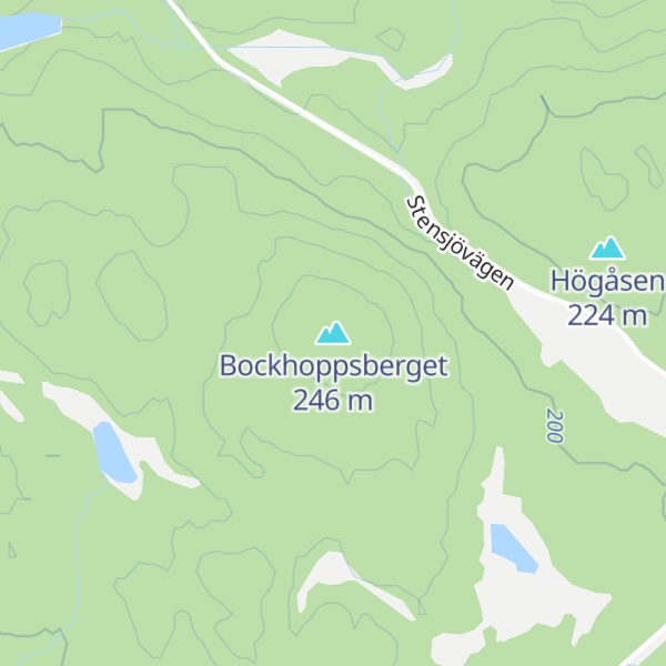 Map of Bockhoppsberget