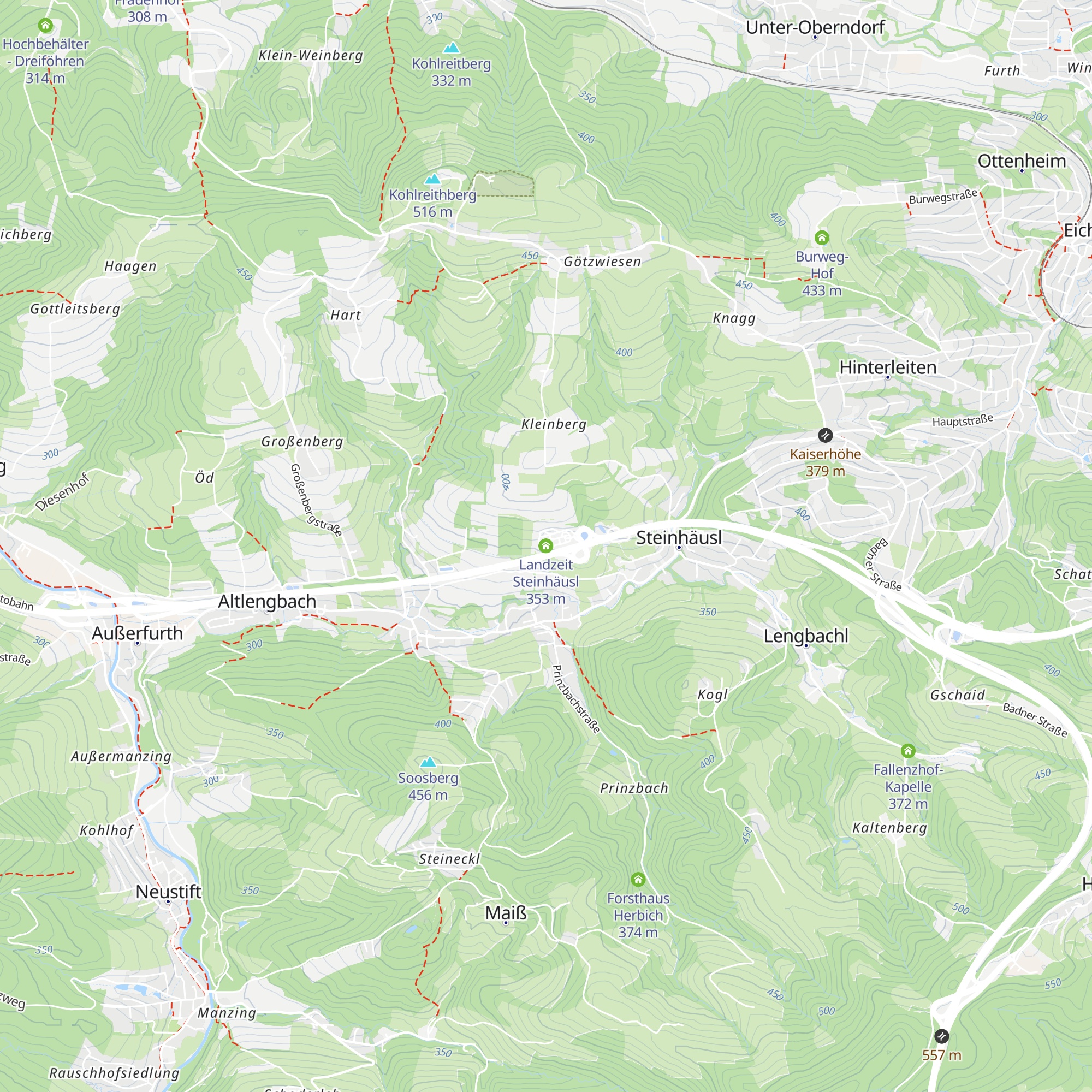Landzeit Steinhäusl map