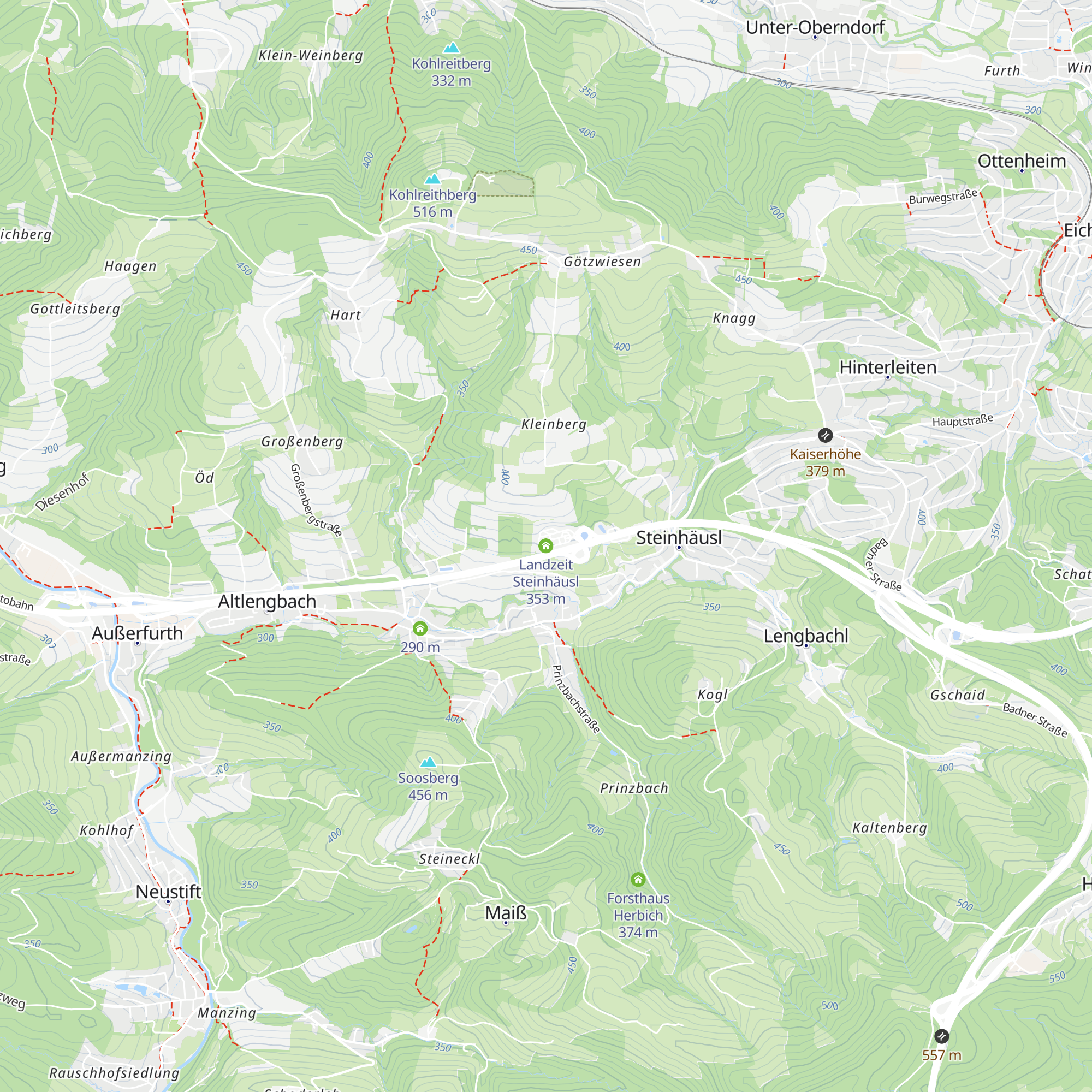 Landzeit Steinhäusl map