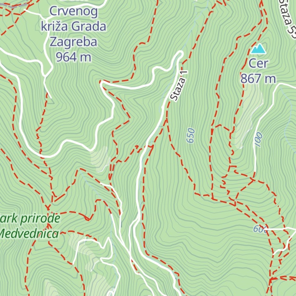 Map of Izletište Kraljičin Zdenac