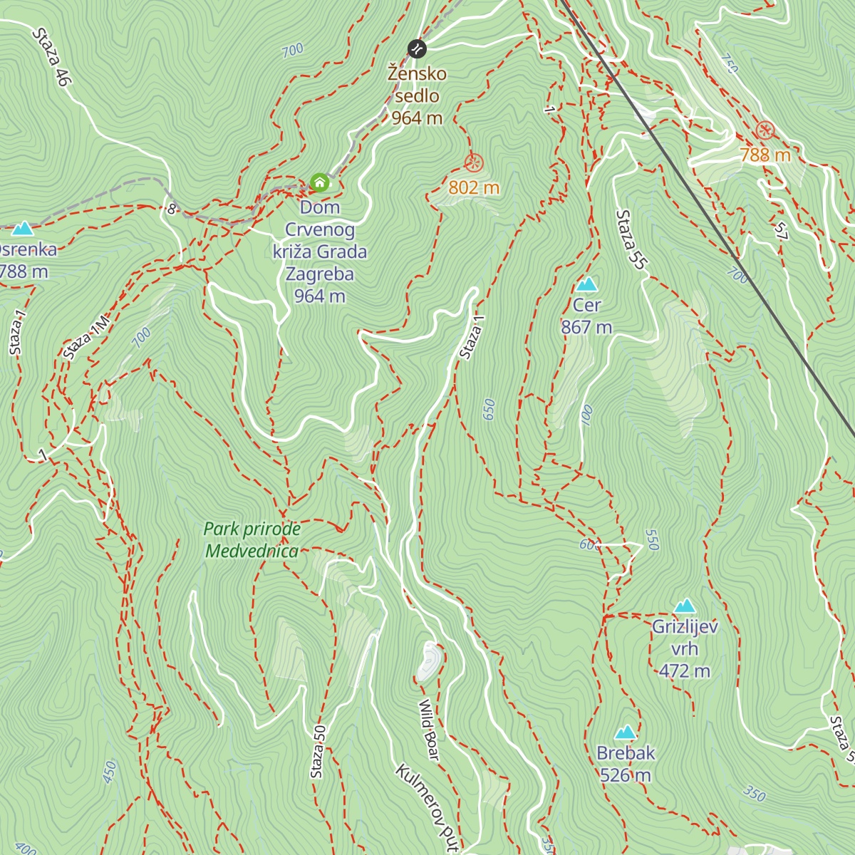 Izletište Kraljičin Zdenac map
