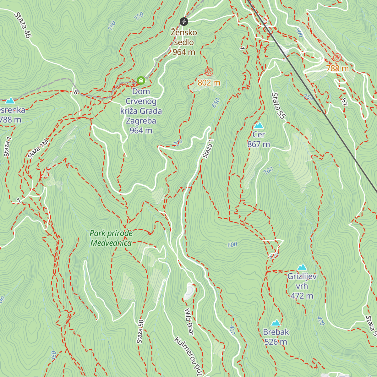 Izletište Kraljičin Zdenac map