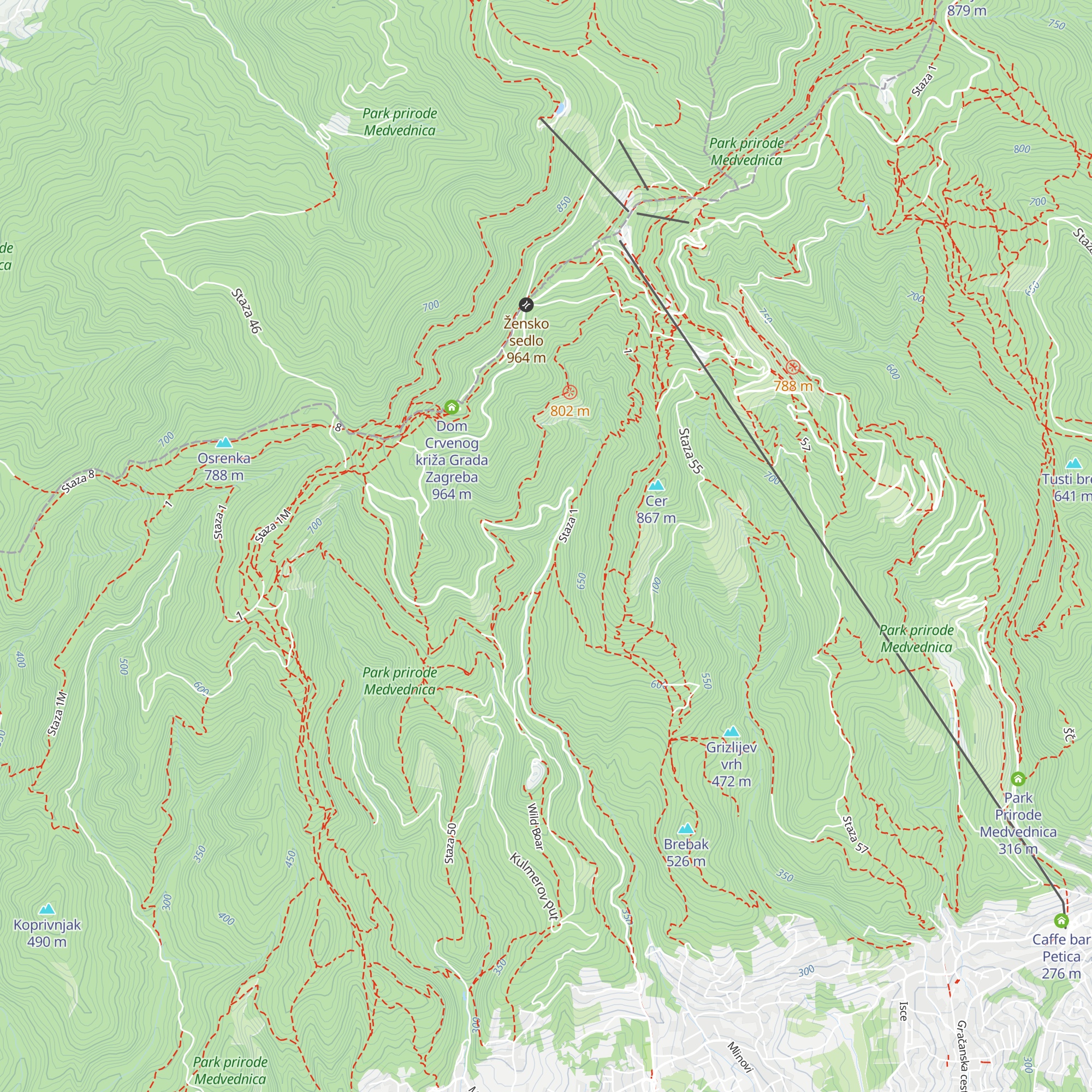 Lugareva kuća map