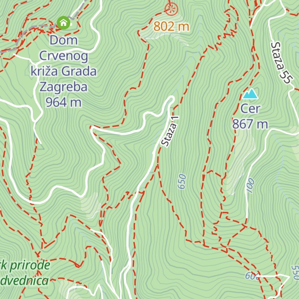 Map of Lugareva kuća