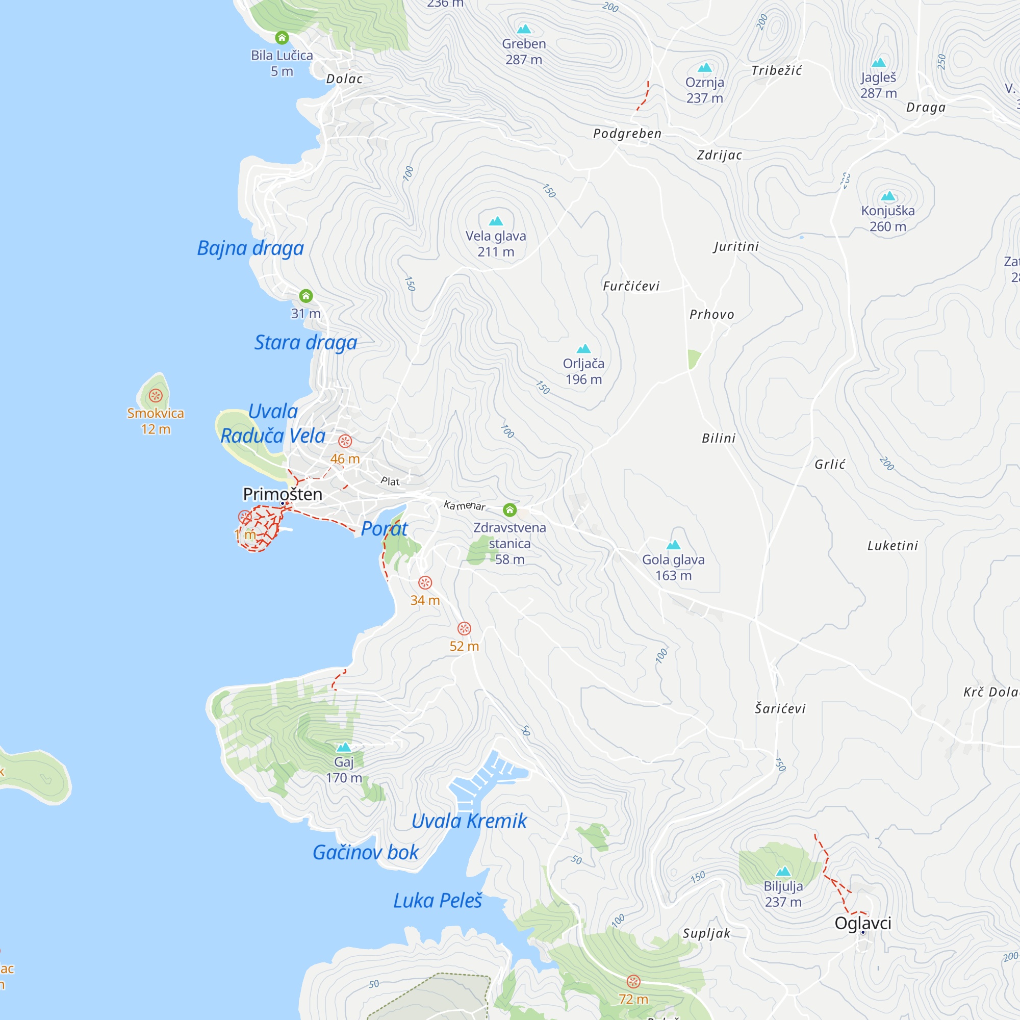 Zdravstvena stanica map