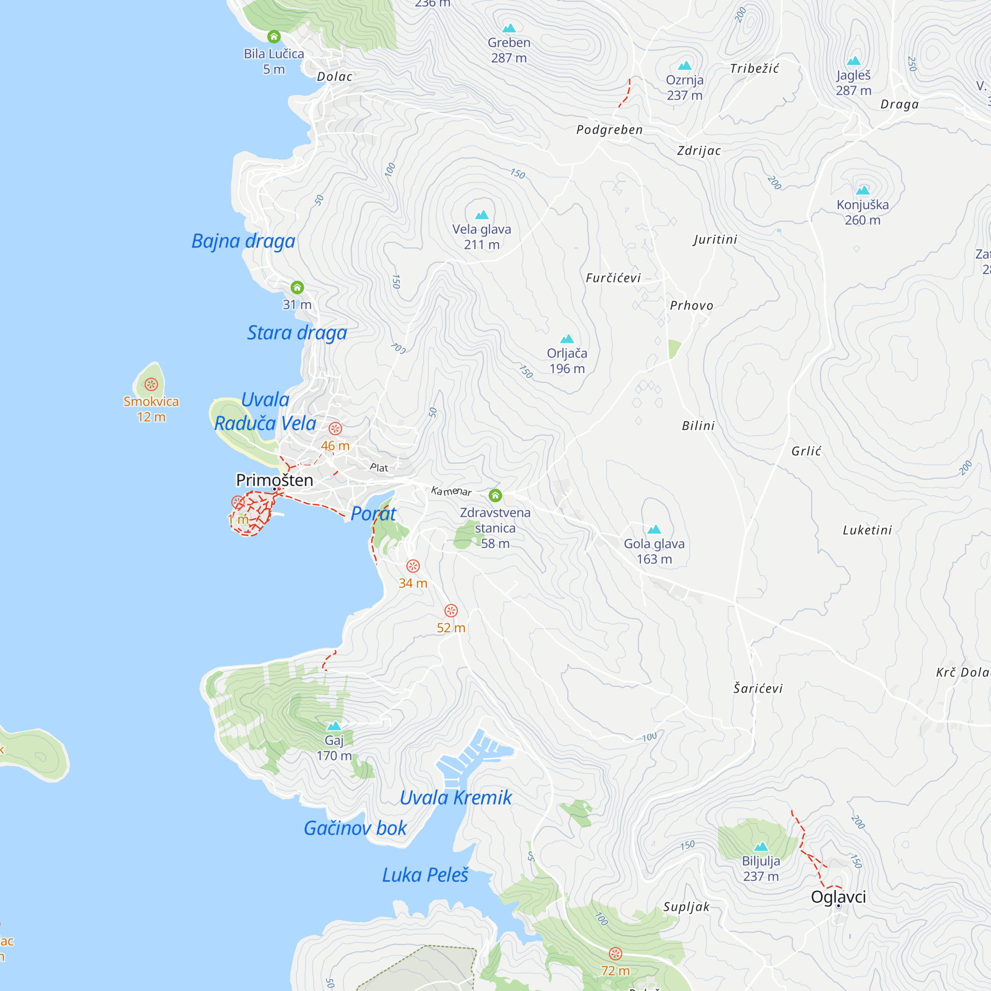Zdravstvena stanica map