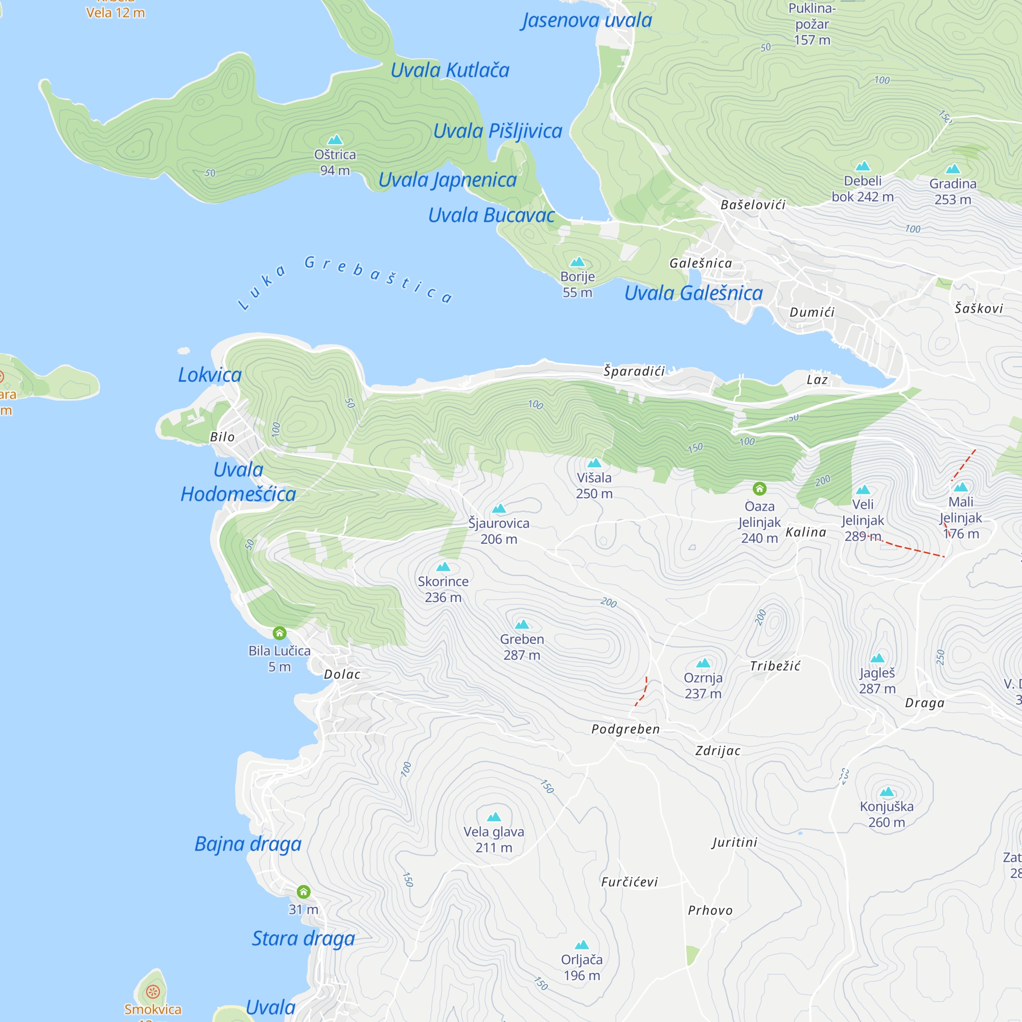 buňa map