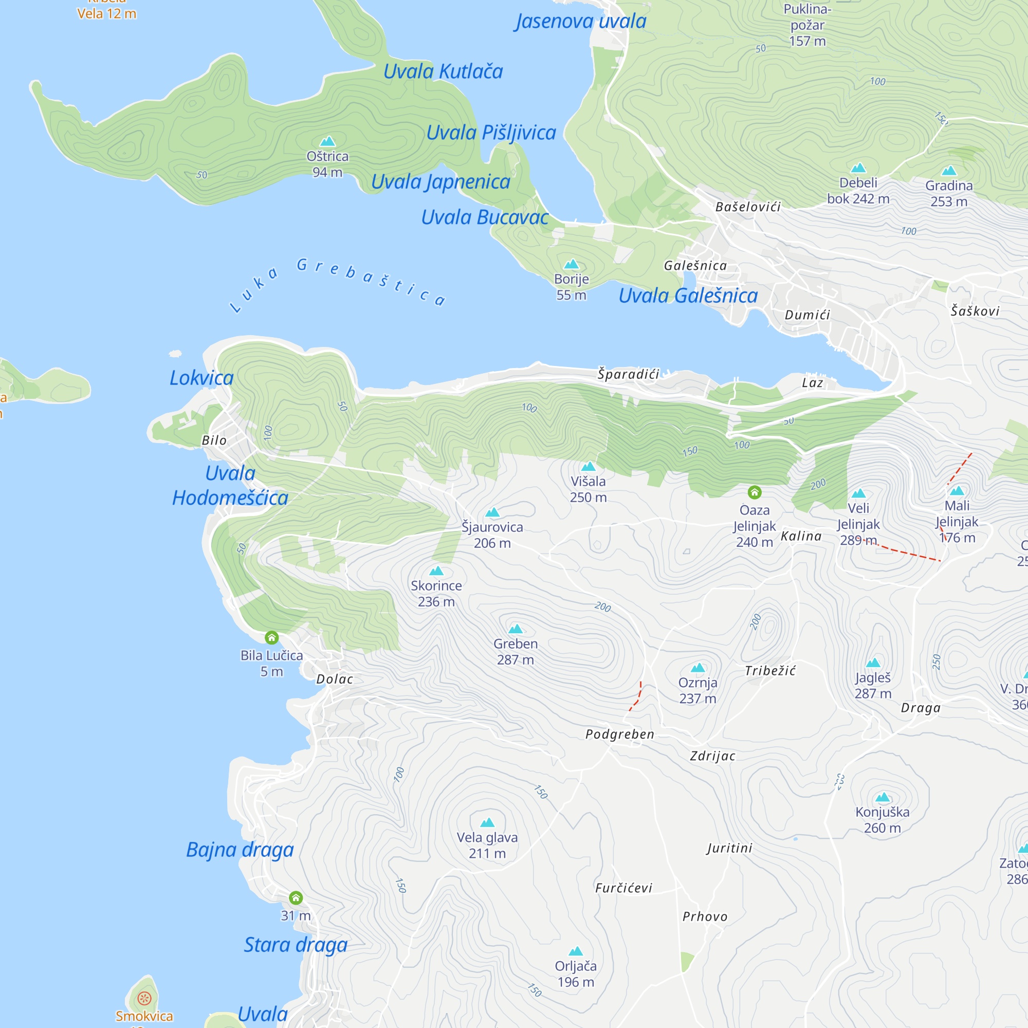 buňa map