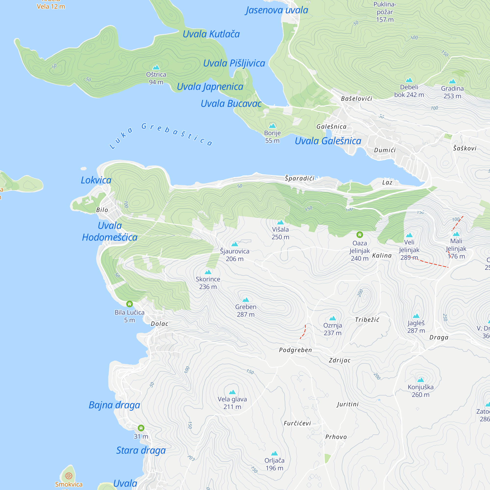 buňa map