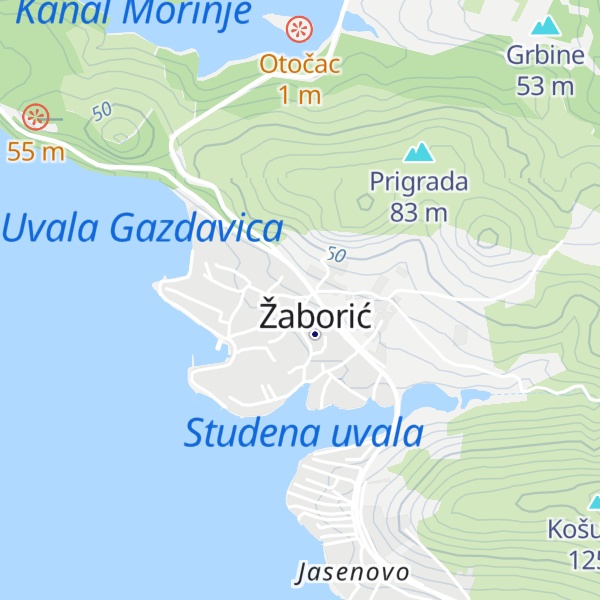 Map of Turistička Zajednica Grada Šibenika