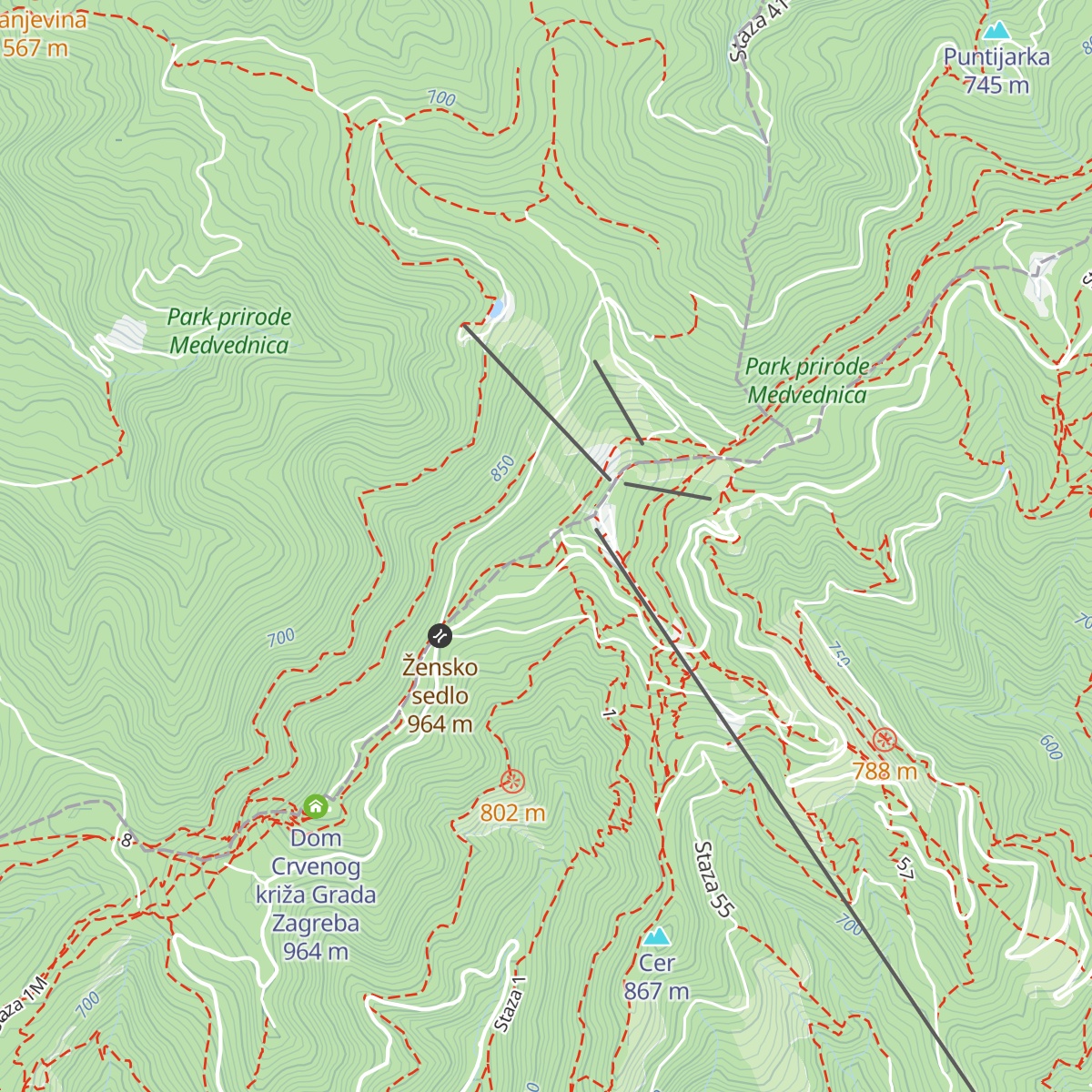 Tomislavov dom map