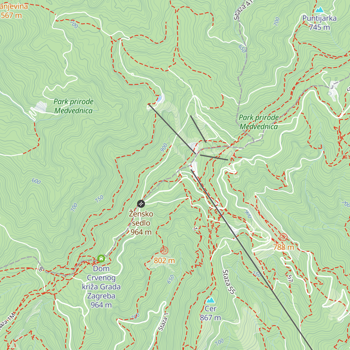 Tomislavov dom map