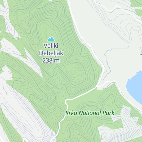 Map of Mali Debeljak