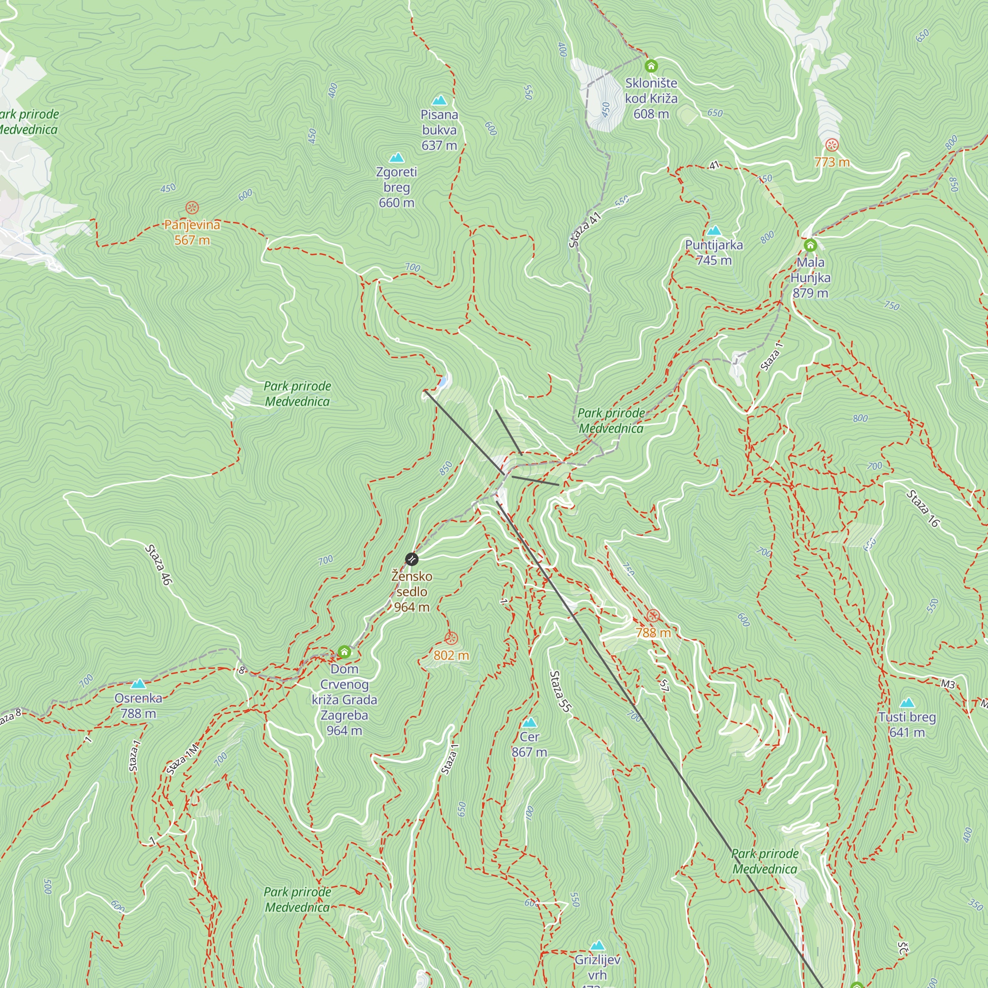 Vidikovac-Sljeme map
