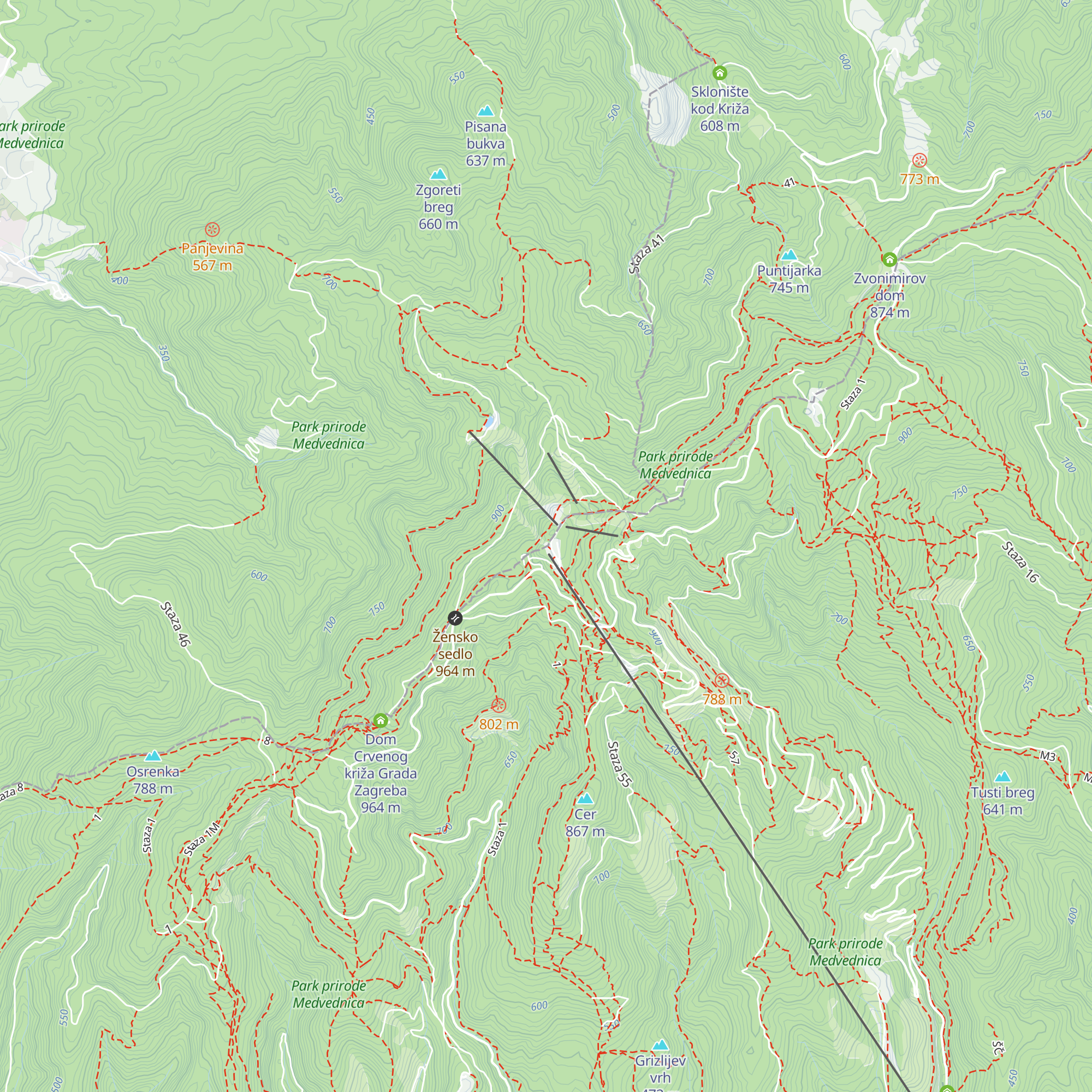 Vidikovac-Sljeme map