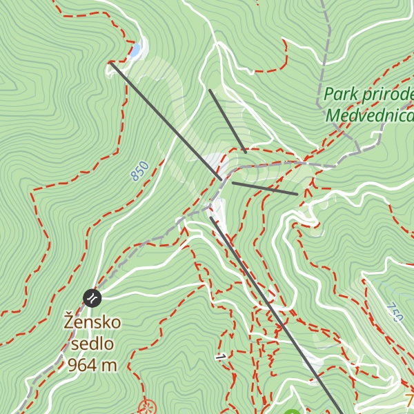 Map of Vidikovac-Sljeme