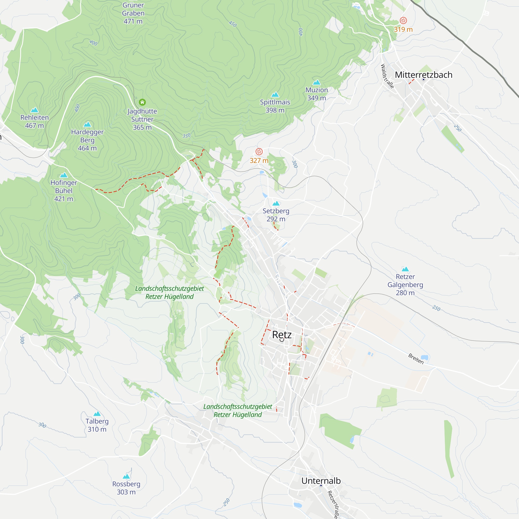 Hütte map