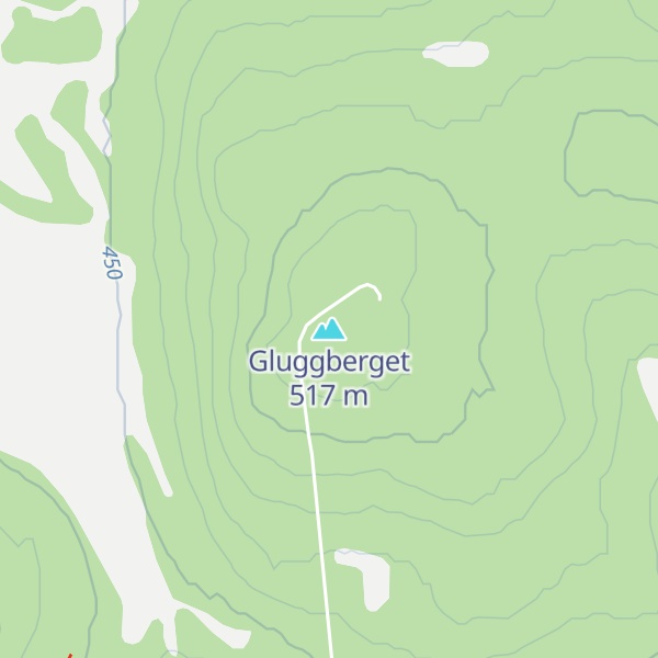 Map of Gluggberget