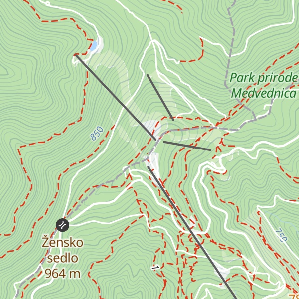 Map of Sljeme