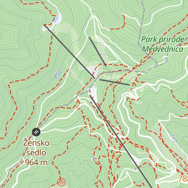 Map of Zlatni medvjed