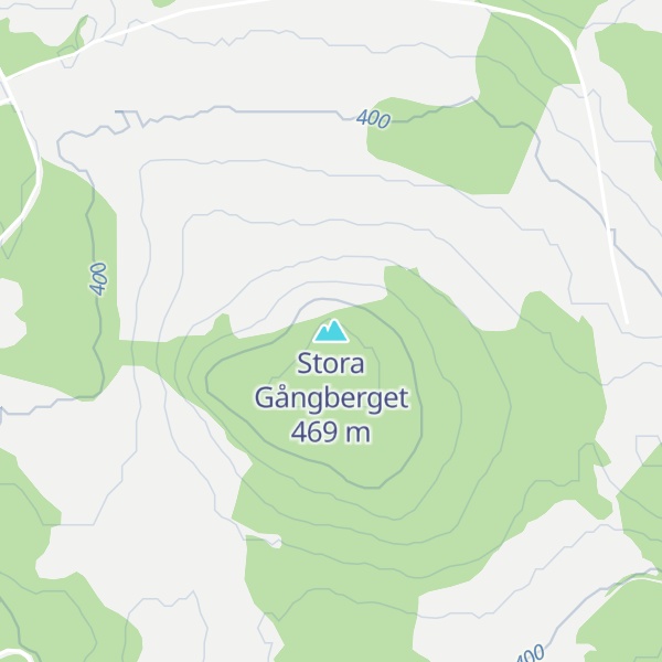 Map of Stora Gångberget