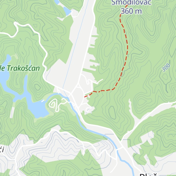 Map of Hotel Trakošćan