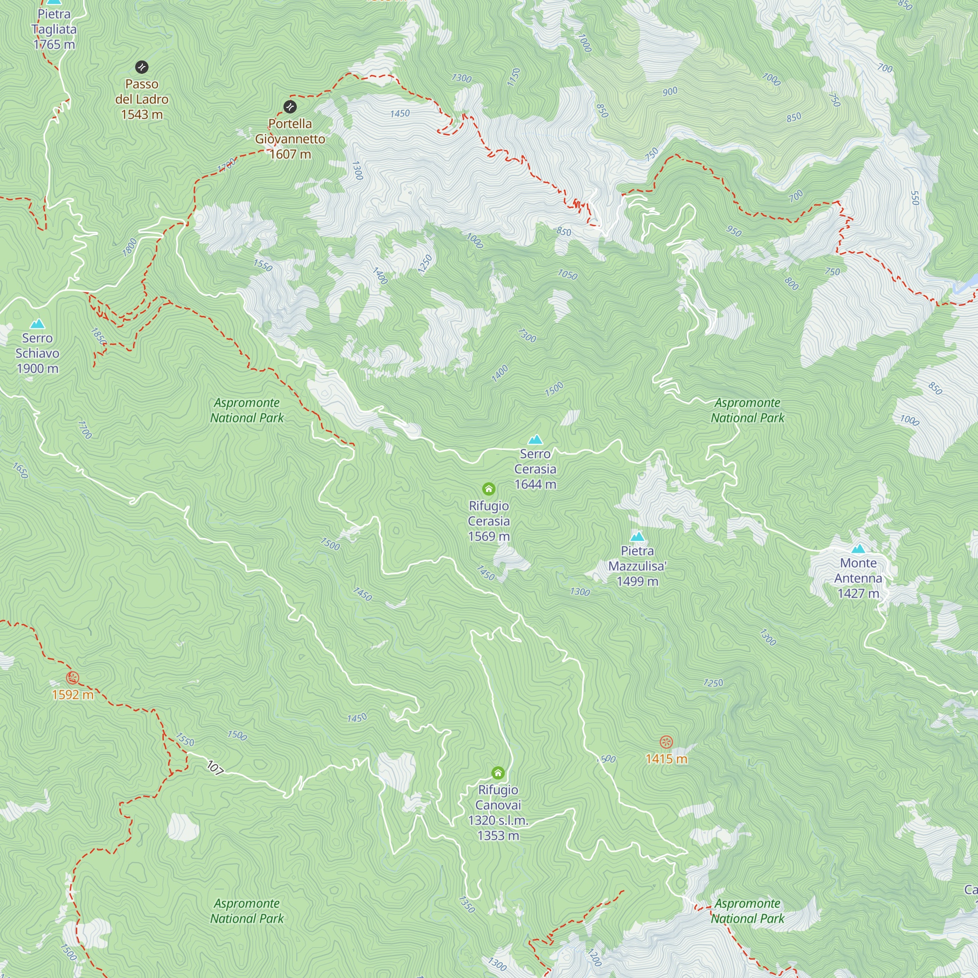 Rifugio Cerasia map