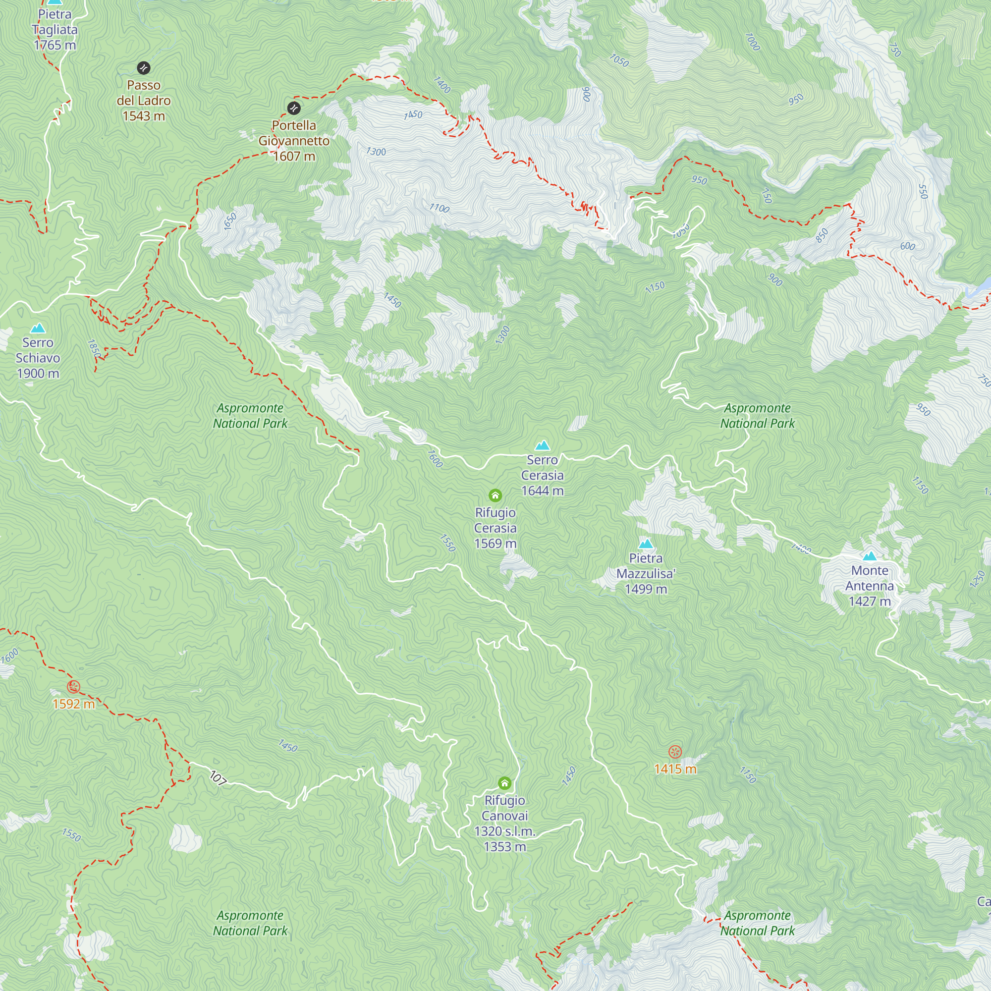 Rifugio Cerasia map