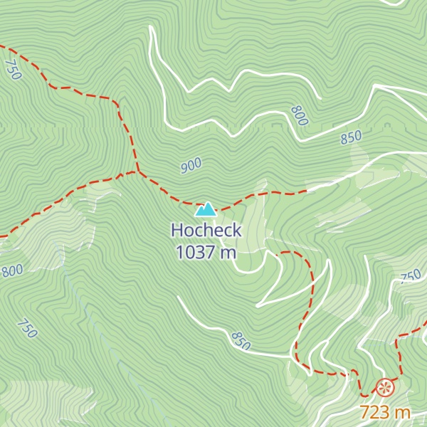 Map of Hocheck-Schutzhaus
