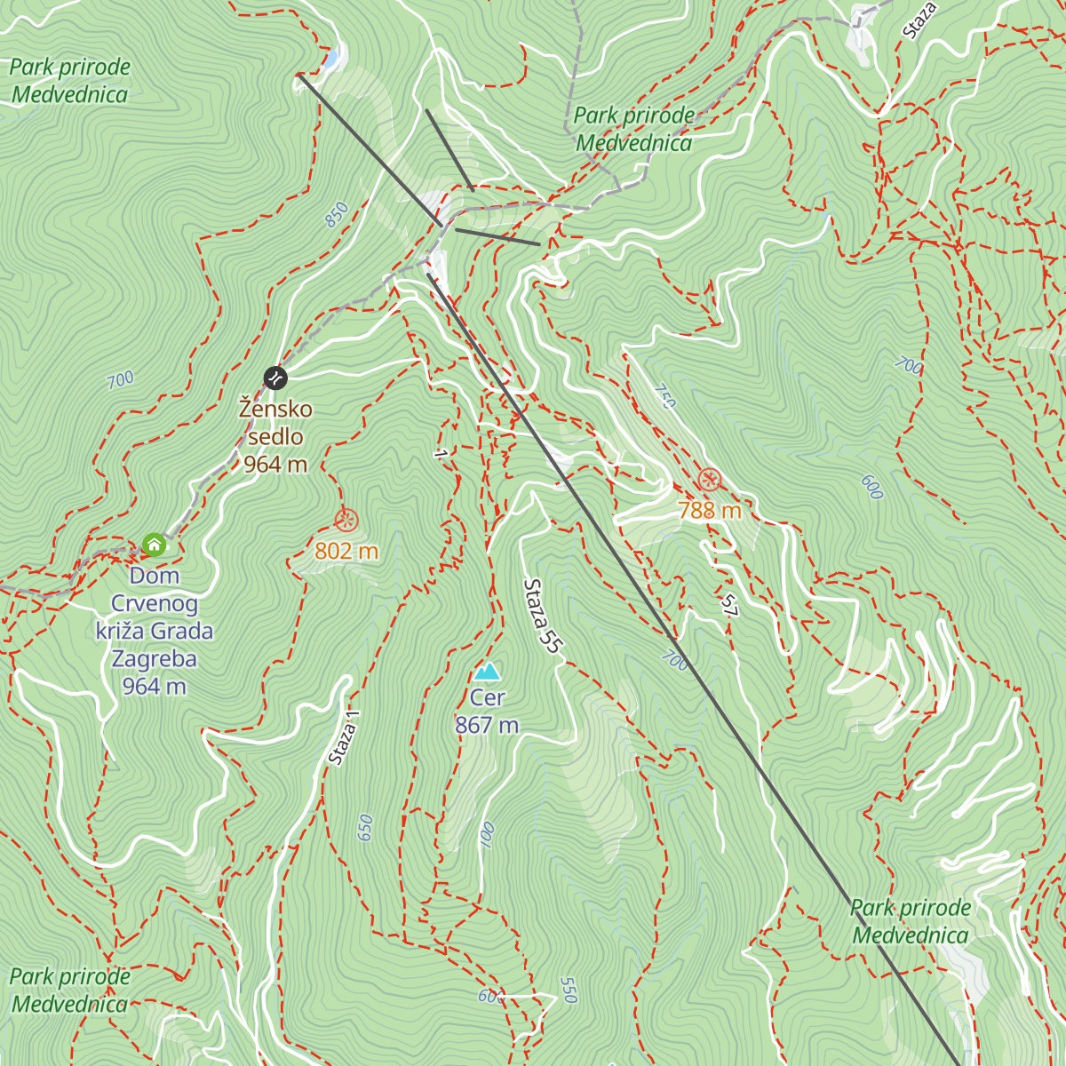 Pomoćni objekt sanatorija map