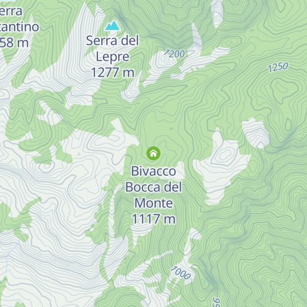 Map of Bivacco Bocca del Monte