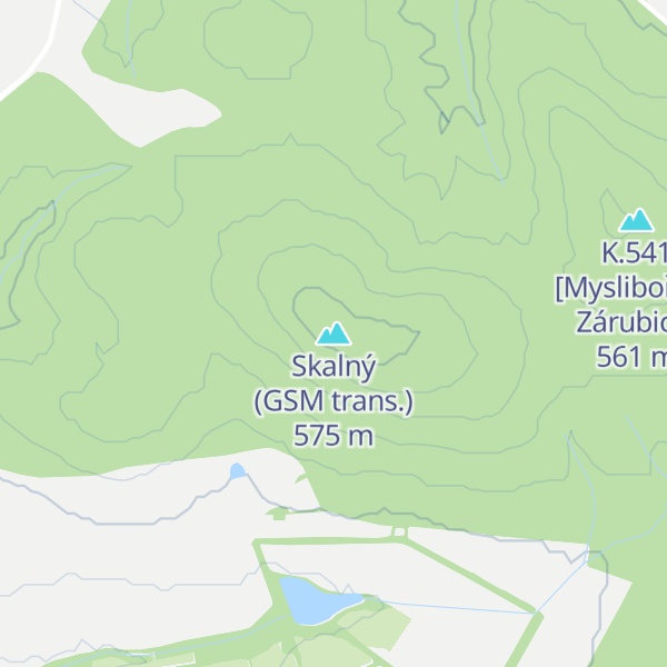Map of Skalný (GSM trans.)