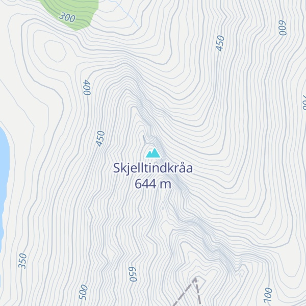 Map of Skjelltindkråa