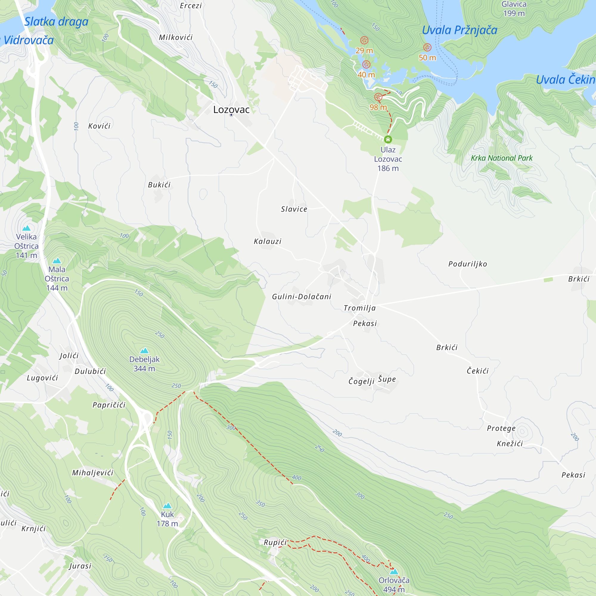Gulin Vinko map