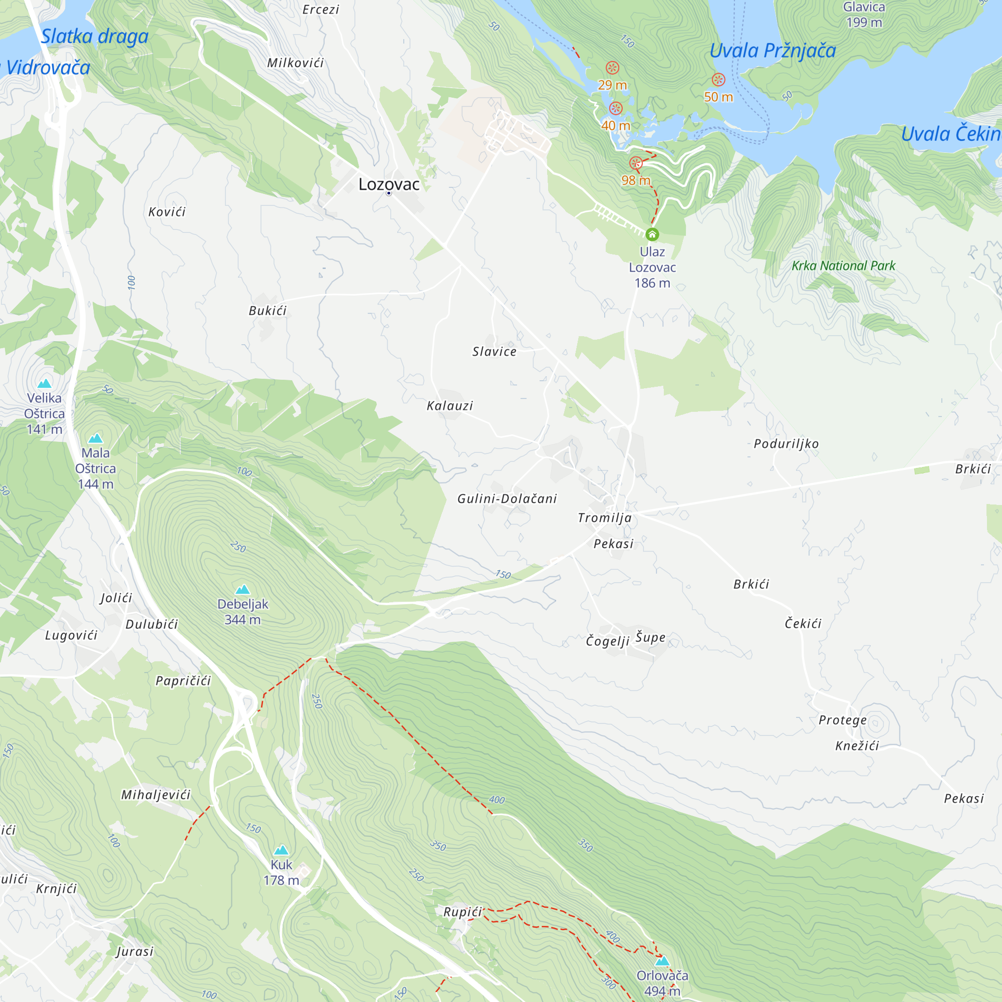 Gulin Vinko map