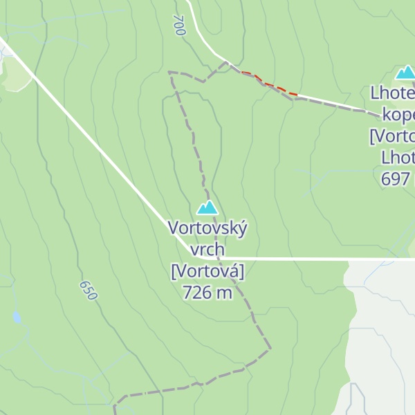 Map of Vortovský vrch [Vortová]
