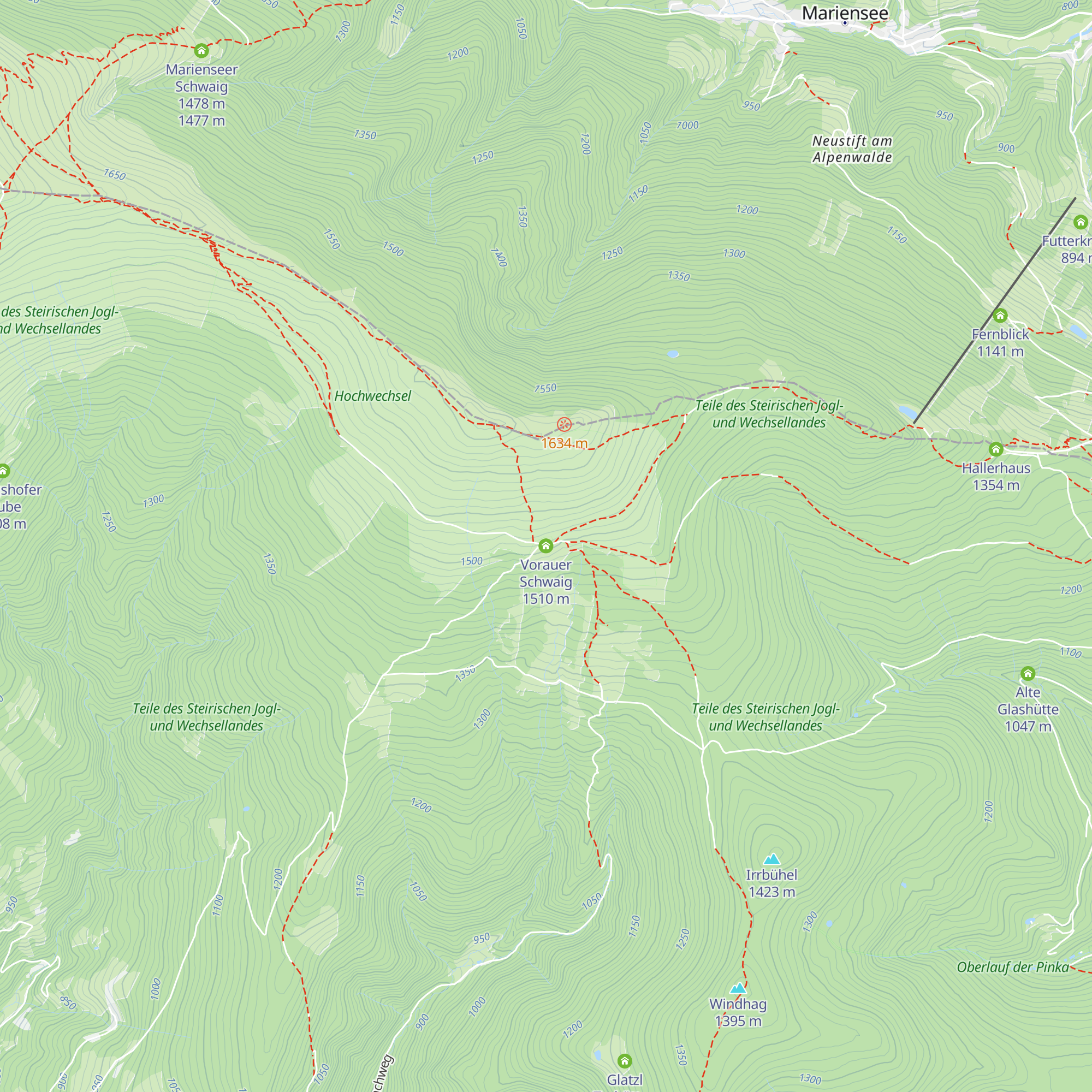 Vorauer Schwaig map