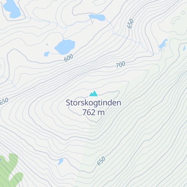 Map of Storskogtinden