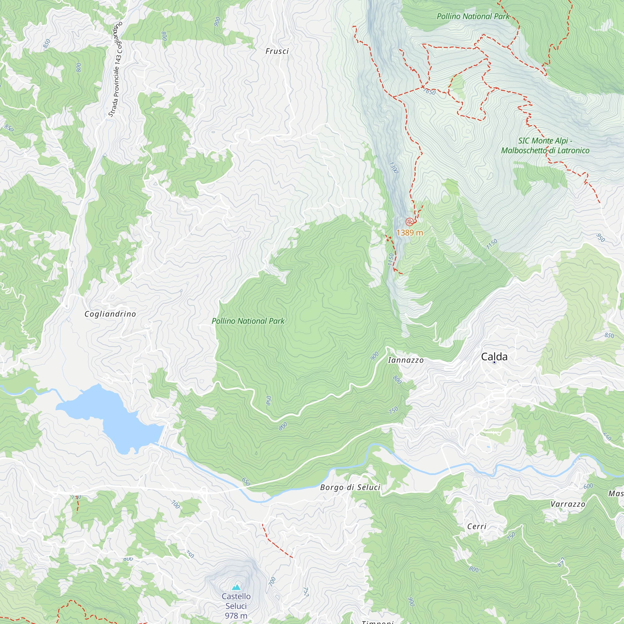 Rifugio "La Faggeta" map